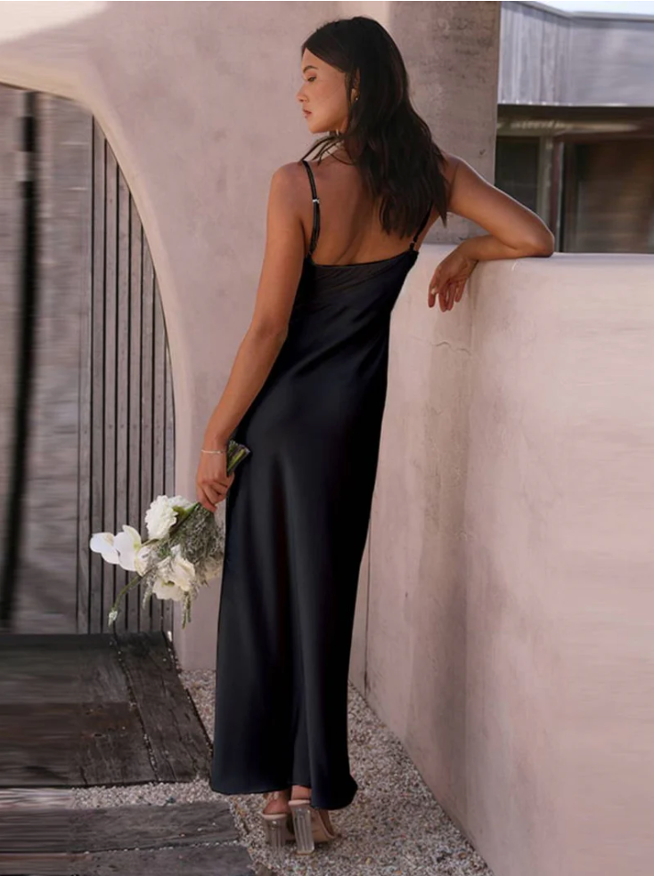Élise – Robe Chic à Couleur Uni