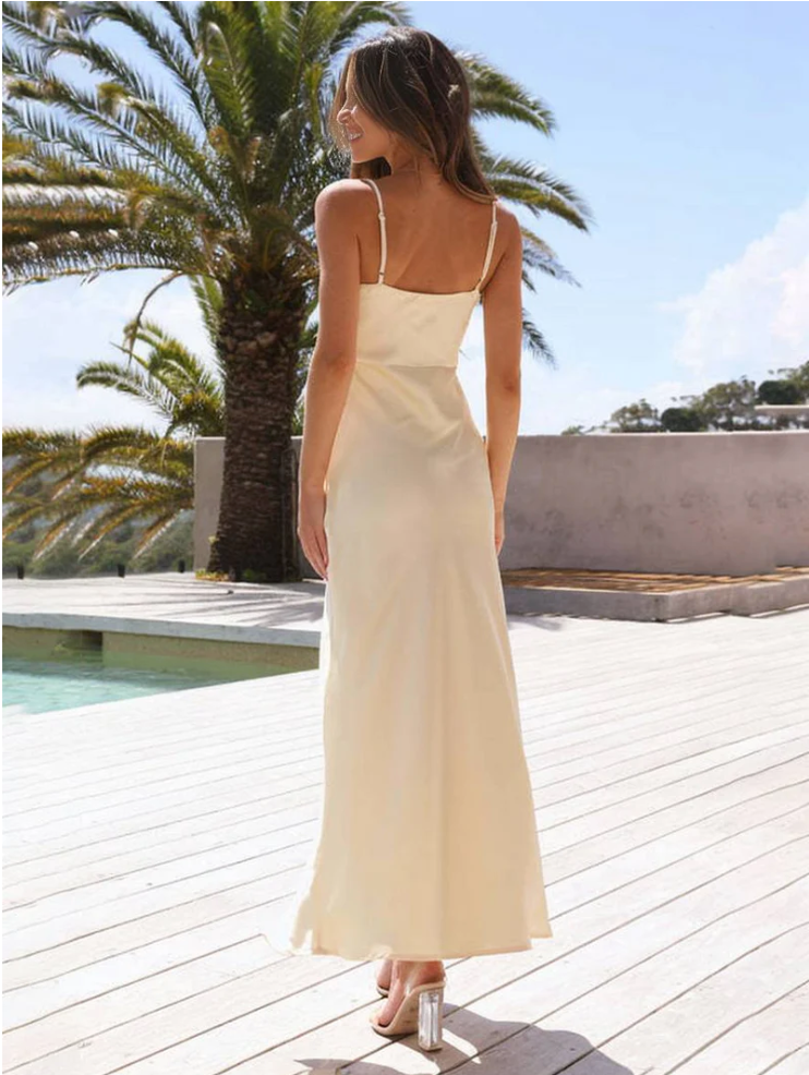 Élise – Robe Chic à Couleur Uni